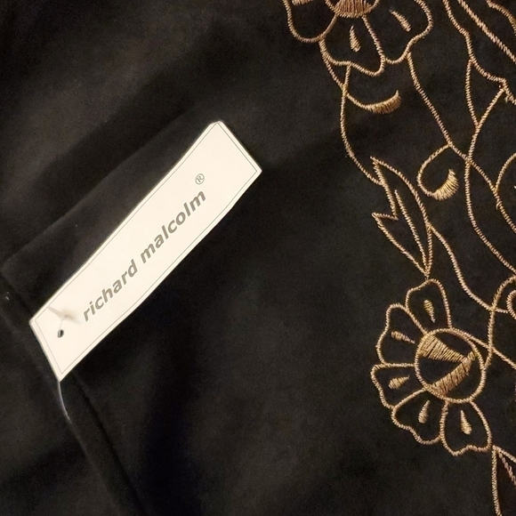 Richard Malcolm Suede Feel Embroidered Skirt Size 10 NWT - Picture 7 of 7